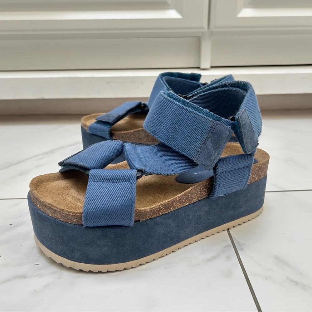 Free People X Intentionally Blank Rule Breaker Remix Flatforms Sandals - EU39 - Picture 4 of 6